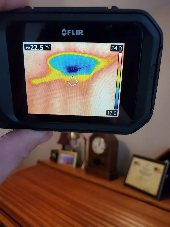 Thermal imaging inspection for water damage in Waterboro